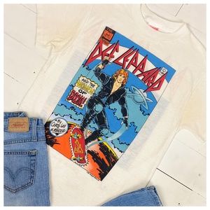 VINTAGE 1988 Def Leppard Women of Doom Concert Tee